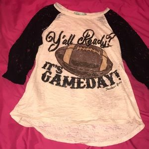 southern grace football tee shirt